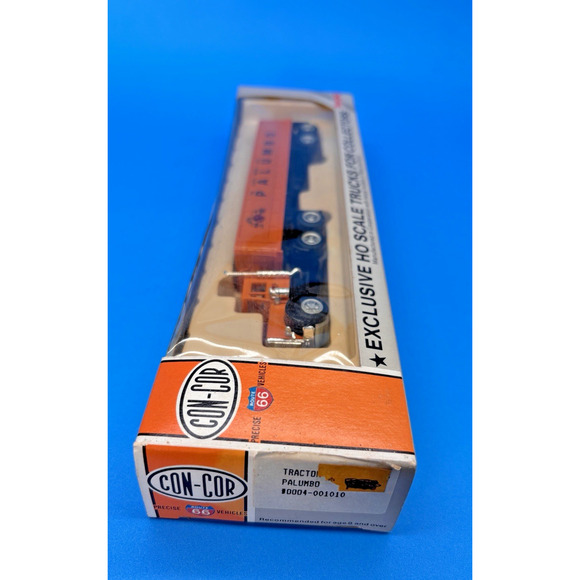 NOS w/box 1/87 HO Die cast Con-Cor PALUMBO Long Dump Tractor Trailer Semi - Picture 4 of 12